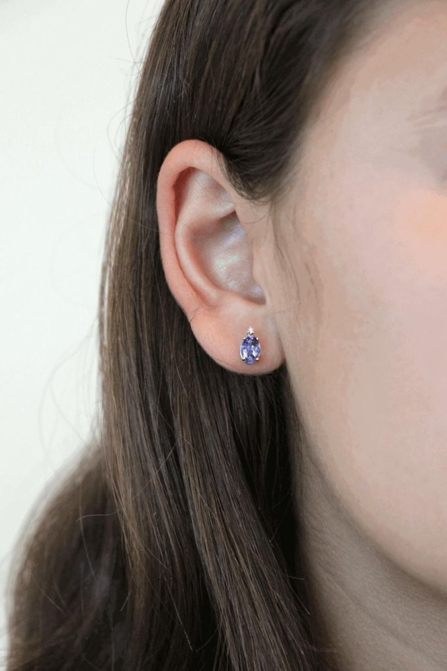 Gifts GEORGE THOMPSON | The Tanzanite Oval Shape Earrings