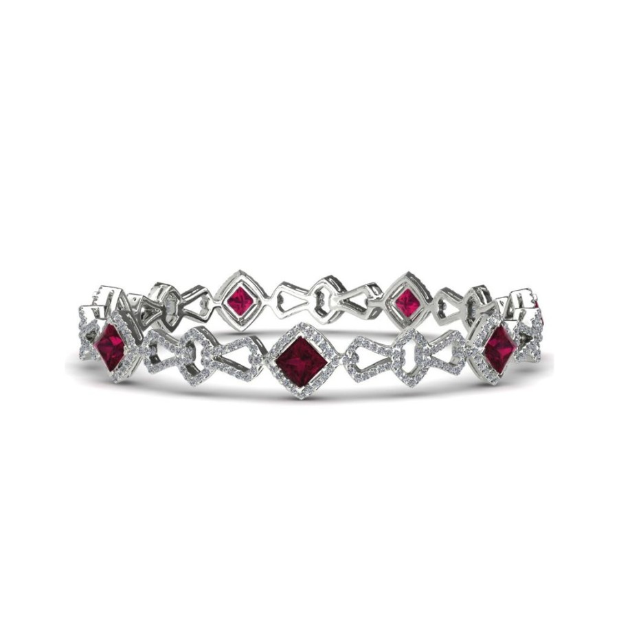 Gifts GEORGE THOMPSON | Ealduna Ruby And Diamond Bracelet