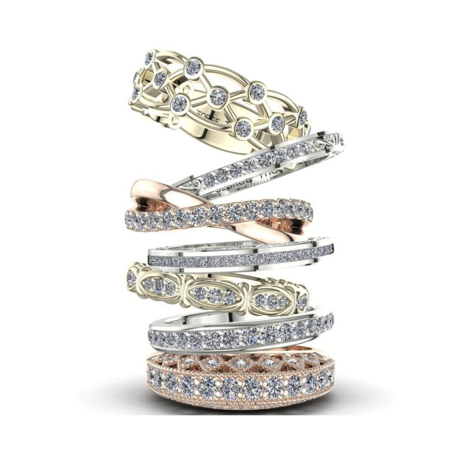 Engagement & Wedding GEORGE THOMPSON | 7 Stackable Diamond Rings