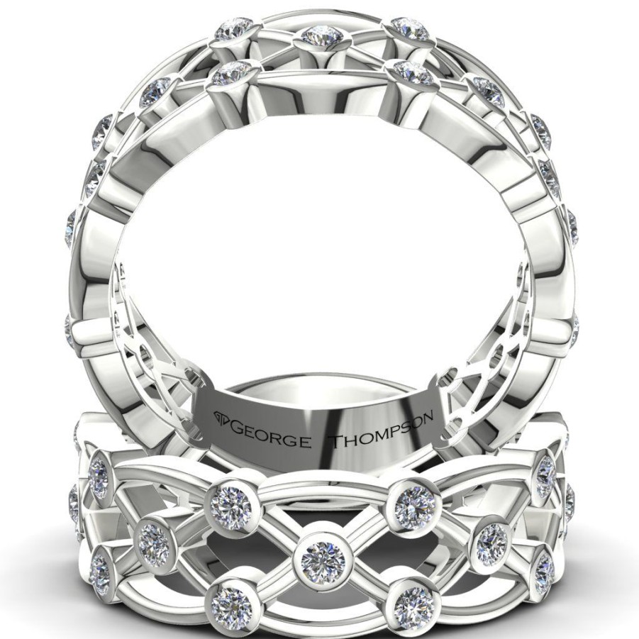 Engagement & Wedding GEORGE THOMPSON | 7 Stackable Diamond Rings