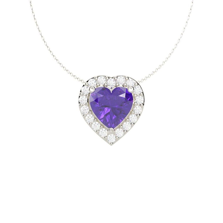 Gifts GEORGE THOMPSON | The Melodina Heart Shape Amethyst