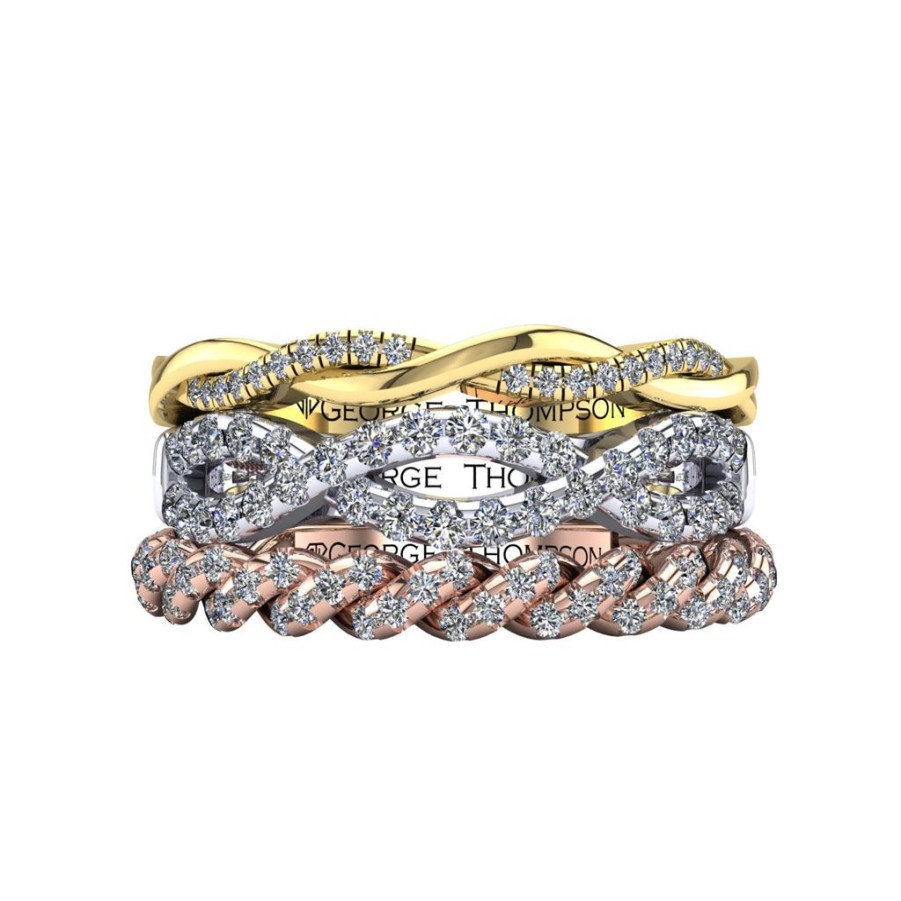 Engagement & Wedding GEORGE THOMPSON | 3 Stackable Diamond Rings