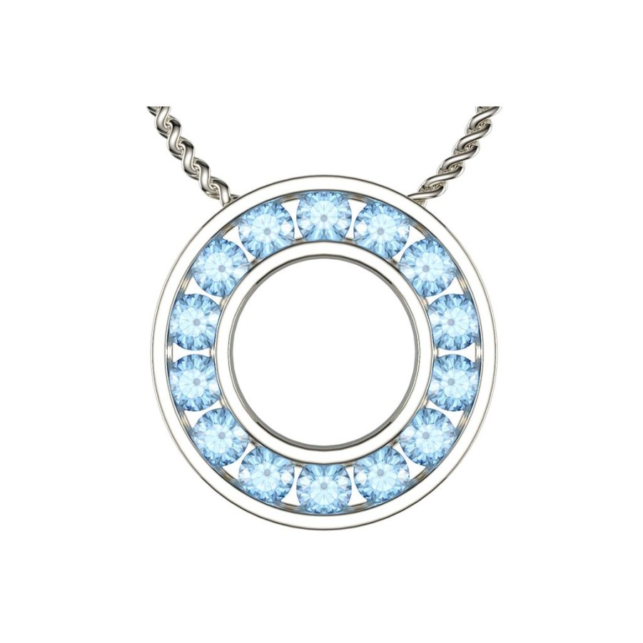 Gifts GEORGE THOMPSON | Diabetes Awareness Aquamarine Pendant