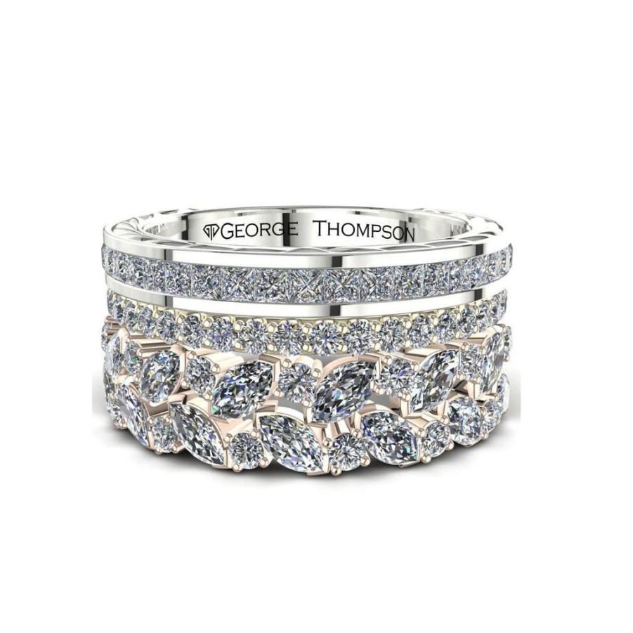 Engagement & Wedding GEORGE THOMPSON | 3 Stackable Diamond Rings