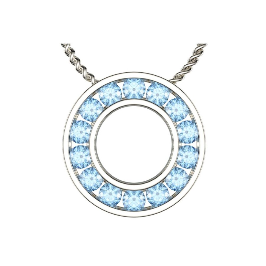 Gifts GEORGE THOMPSON | Diabetes Awareness Aquamarine Pendant