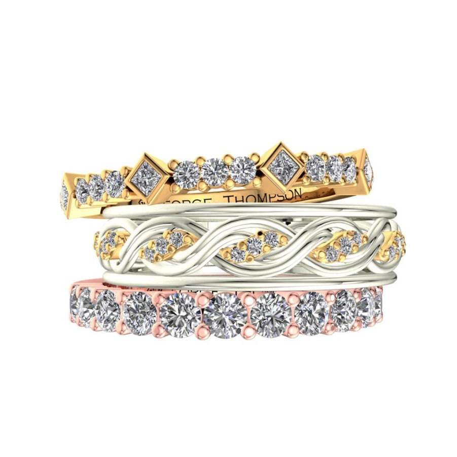 Engagement & Wedding GEORGE THOMPSON | 3 Stackable Diamond Rings