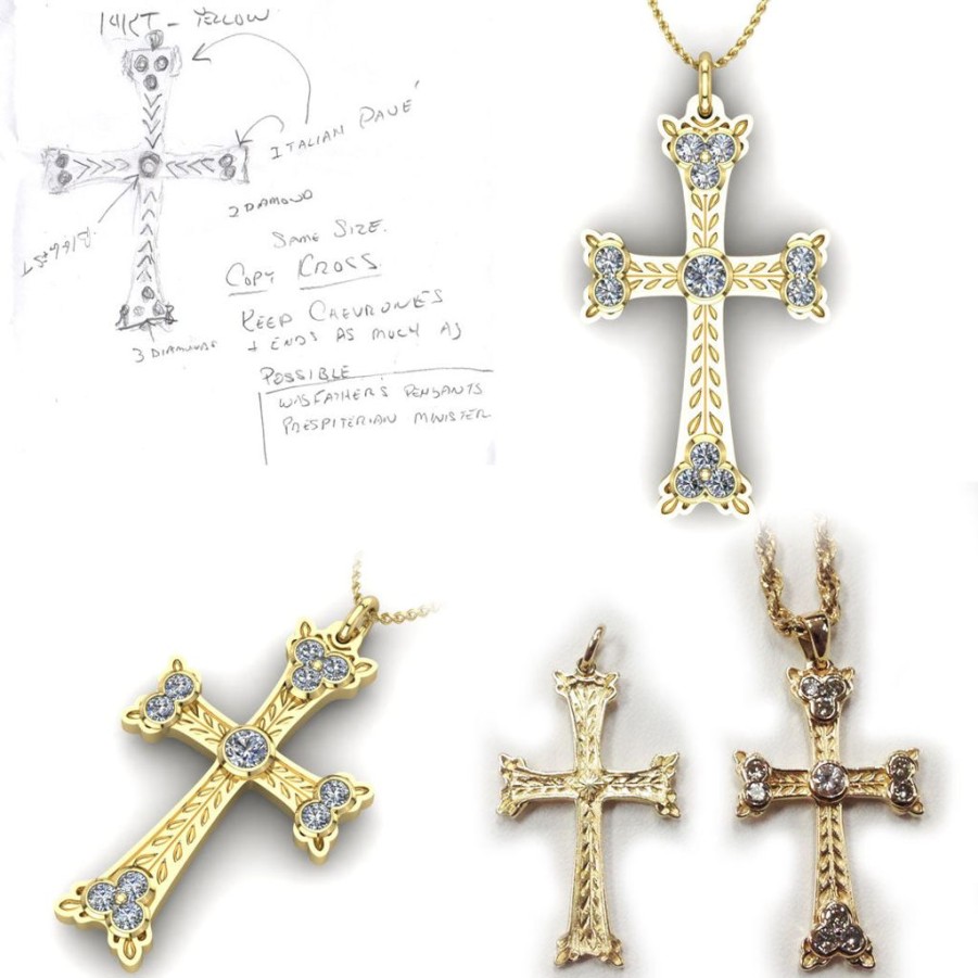 Gifts GEORGE THOMPSON | Custom Cross Pendant