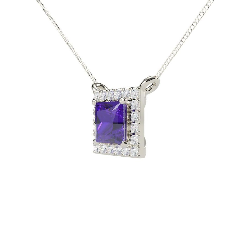 Gifts GEORGE THOMPSON | The Antana Princess Cut Amethyst