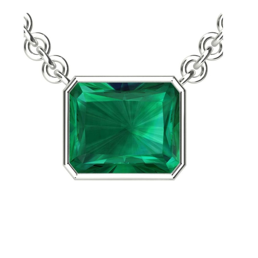 Gifts GEORGE THOMPSON | The Nasser Emerald Cut Gemstone Pendant