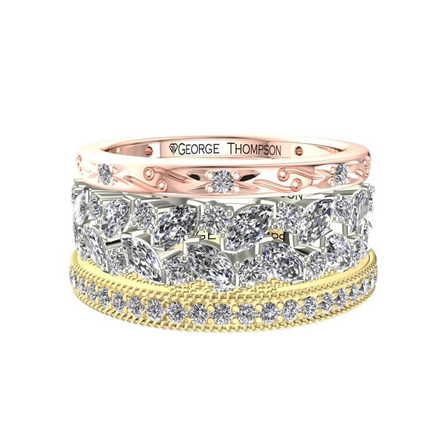 Engagement & Wedding GEORGE THOMPSON | 3 Stackable Diamond Rings