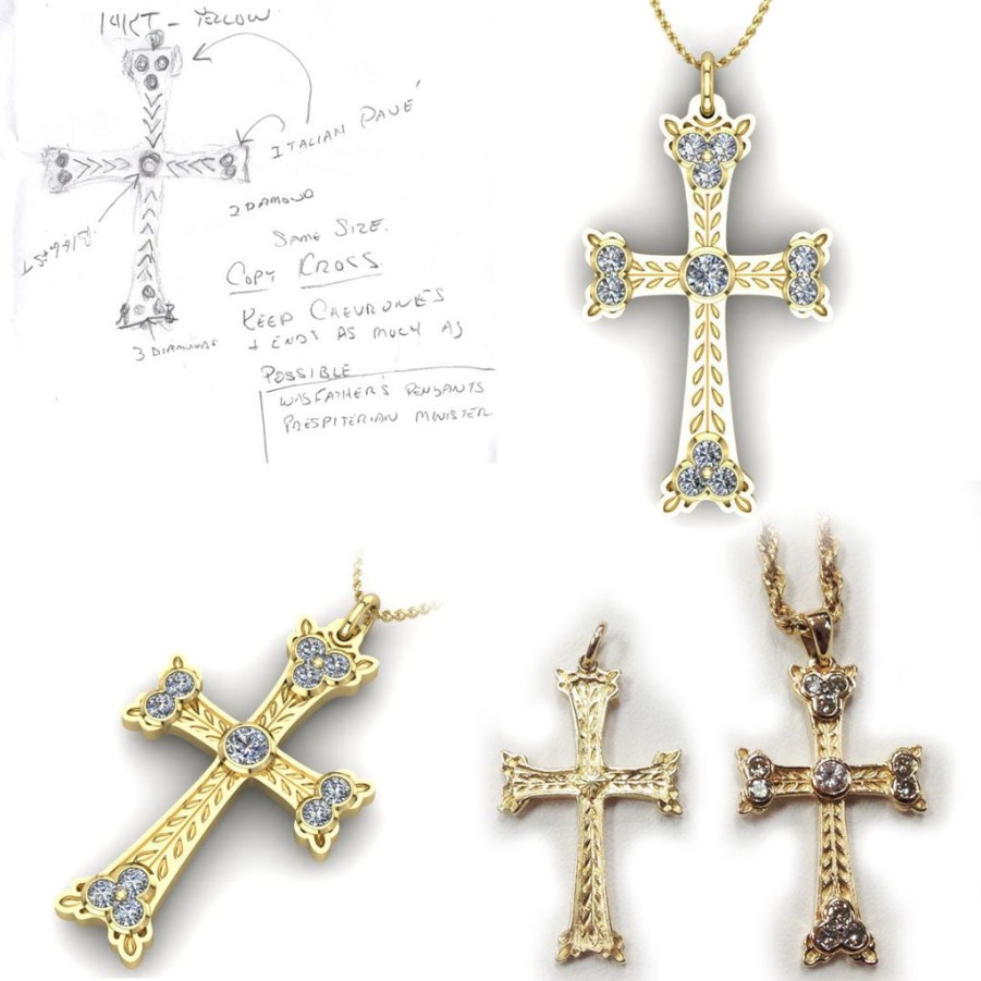 Gifts GEORGE THOMPSON | Custom Cross Pendant