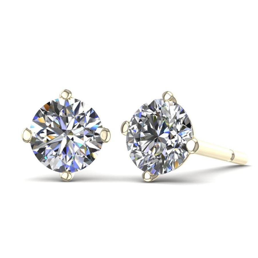 Gifts GEORGE THOMPSON | Diamond Stud Earrings In 14K White Gold